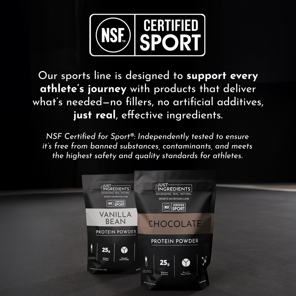 Chocolate Protein Powder — NSF Certified Sport, 25g Protein